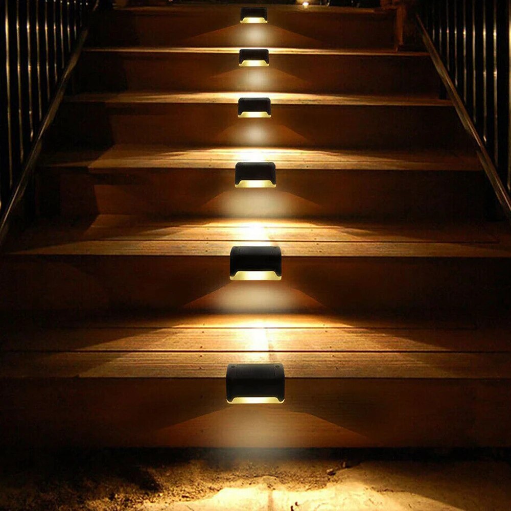 🔥🔥🔥 TO 70% OFF: LED Solar Lamp Path Staircase Outdoor Waterproof Wall Light