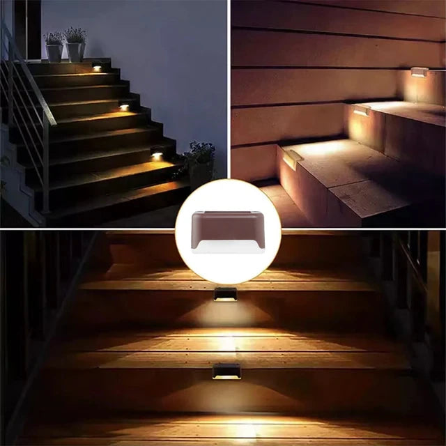 🔥🔥🔥 TO 70% OFF: LED Solar Lamp Path Staircase Outdoor Waterproof Wall Light