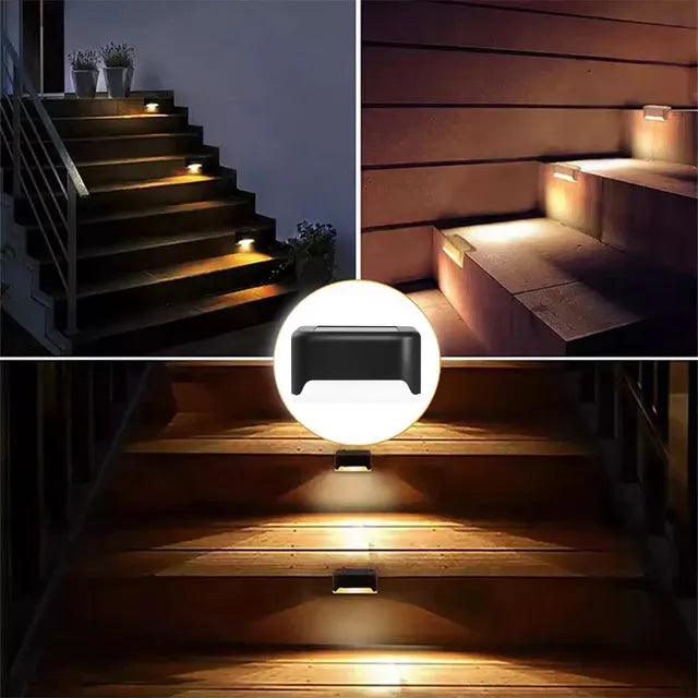 🔥🔥🔥 TO 70% OFF: LED Solar Lamp Path Staircase Outdoor Waterproof Wall Light