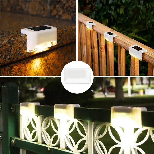 🔥🔥🔥 TO 70% OFF: LED Solar Lamp Path Staircase Outdoor Waterproof Wall Light