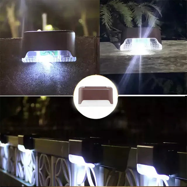 🔥🔥🔥 TO 70% OFF: LED Solar Lamp Path Staircase Outdoor Waterproof Wall Light