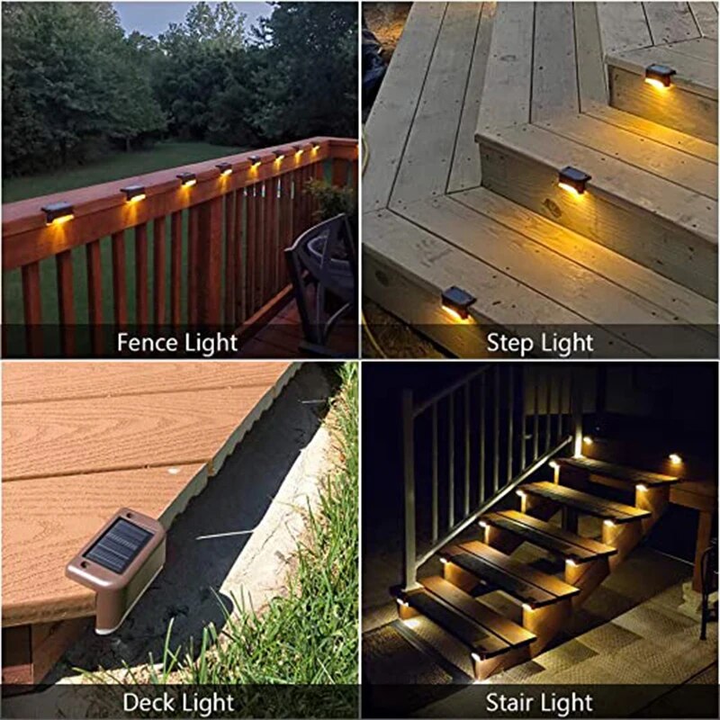 TO 70 OFF LED Solar Lamp Path Staircase Outdoor